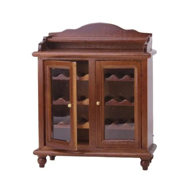 Wine Cabinet - Walnut Classic Toys Pretend Play Simulation Furniture Toys - NOVA - HOME - FURNITURE