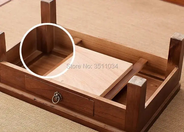 With Storage Cabinet One Drawer Paulownia Asian Living Room Furniture - NOVA - HOME - FURNITURE